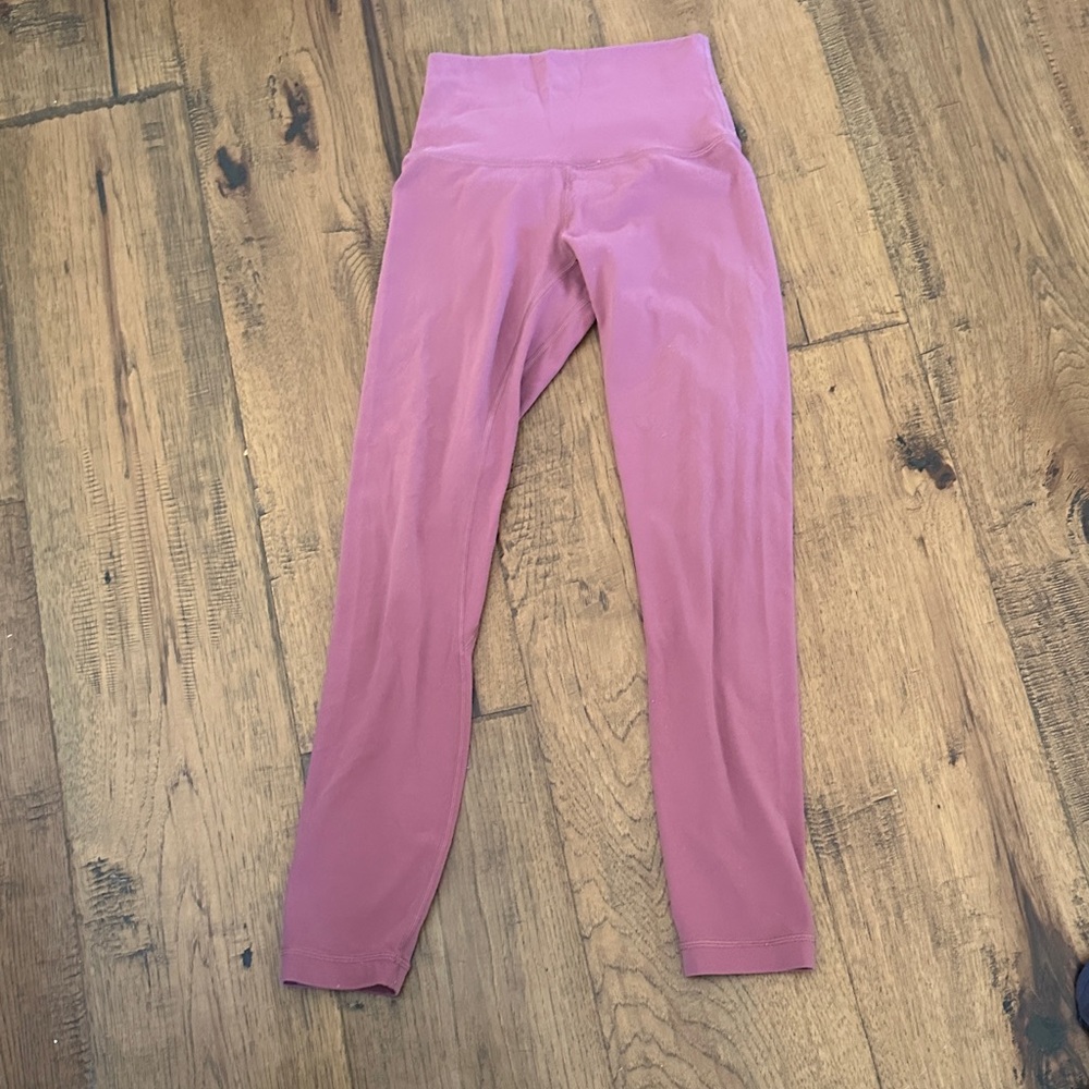 Mauve  LULULEMON High-Waisted Leggings ALIGN -25”